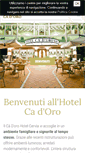 Mobile Screenshot of hotelcadoro.net