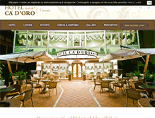 Tablet Screenshot of hotelcadoro.net